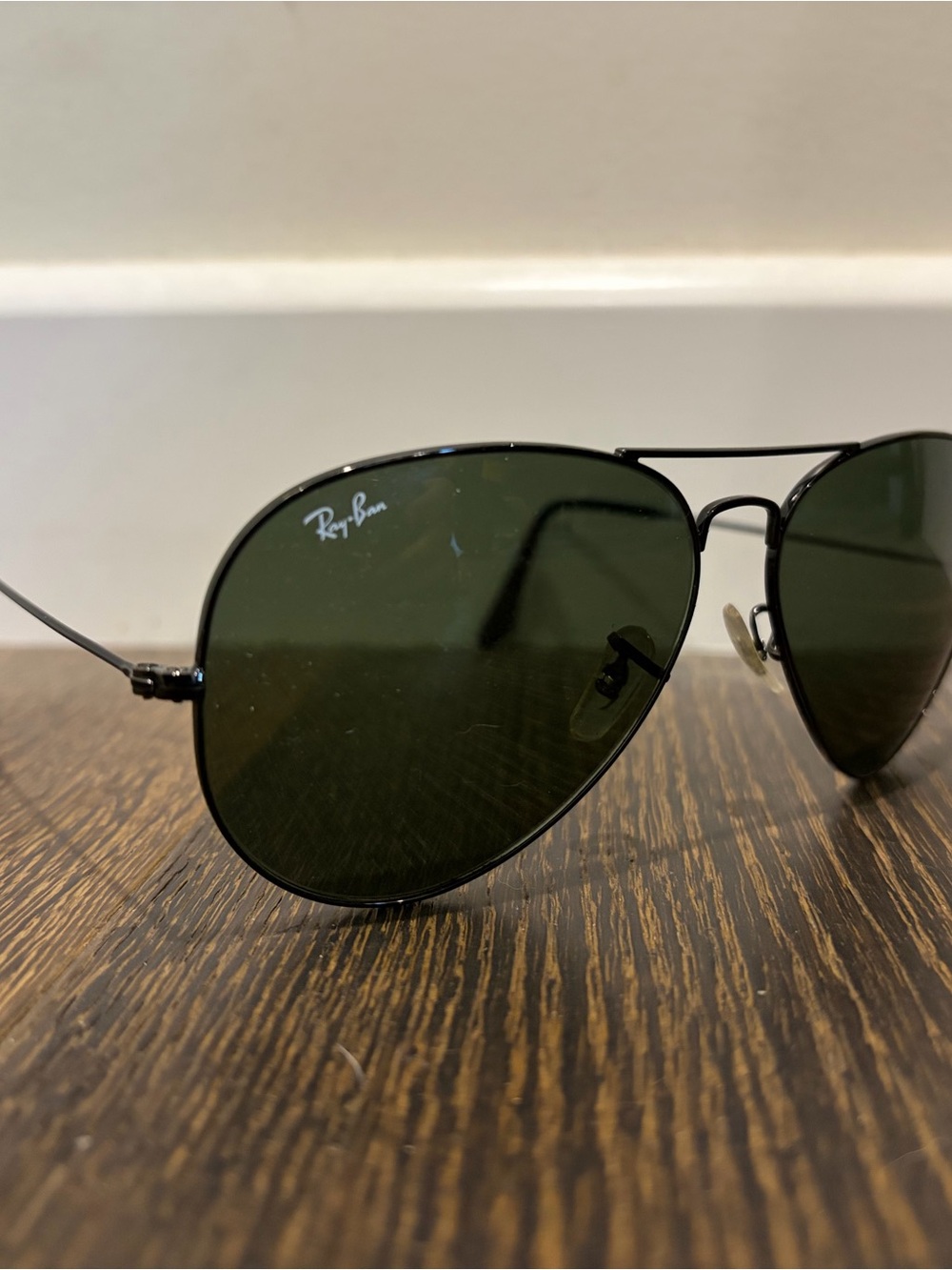 Ray-Ban Aviator Sunglasses RB3025 Large Metal II Black Frame & Lenses 62-14 3N